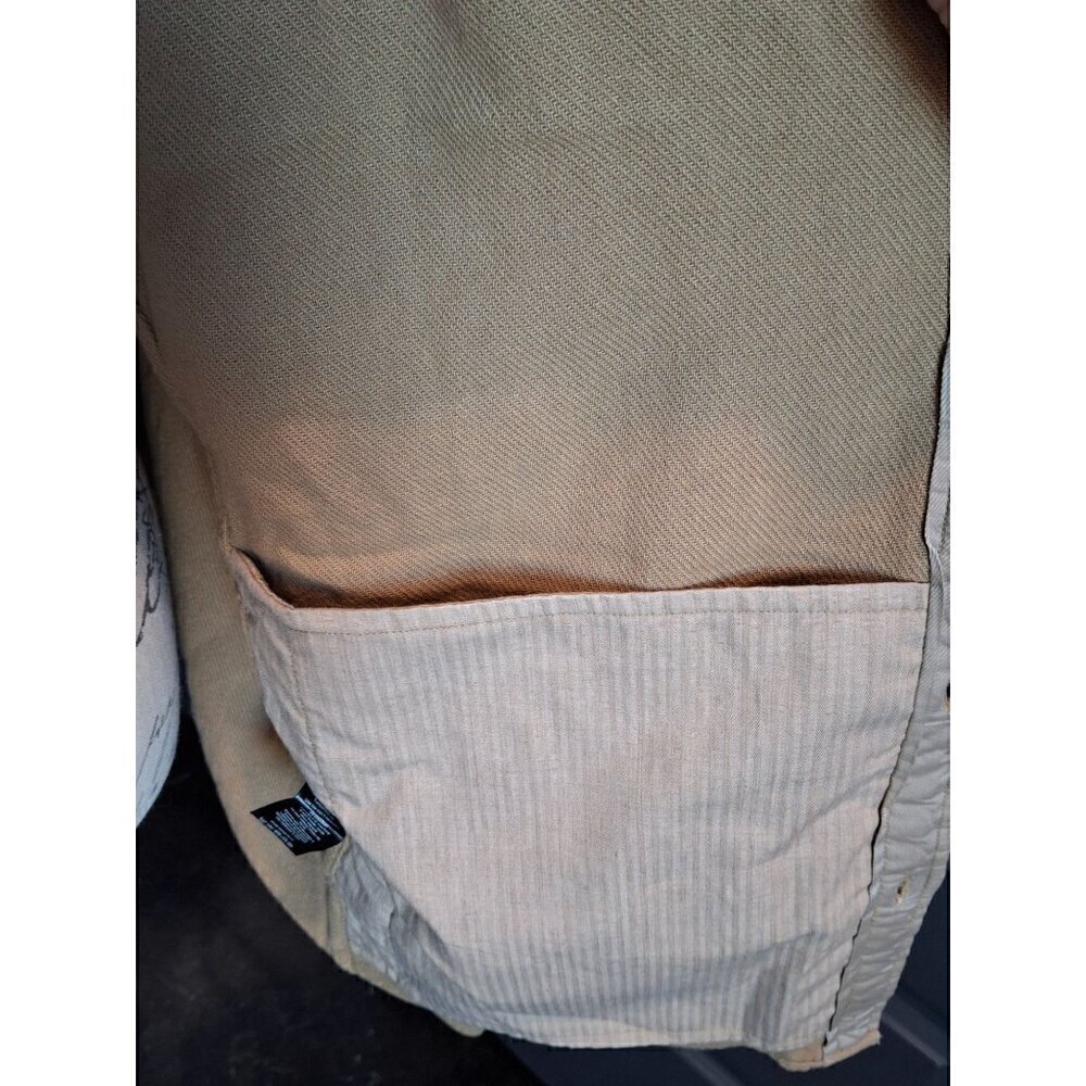rag & bone Austin Button-Front Relaxed-Fit Ermine Brown Overshirt/Pre-owned, Sz. - Picture 9 of 10